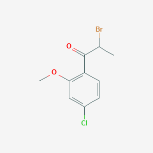 2-Bromo-1-(4-chloro-2-methoxyphenyl)propan-1-one