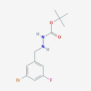 Tert-butyl 2-(3-bromo-5-fluorobenzyl)hydrazinecarboxylate