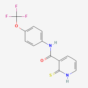 2-mercapto-N-(4-trifluoromethoxyphenyl)pyridine-3-carboxamide