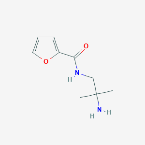 molecular formula C9H14N2O2 B8357299 N-(2-amino-2-methylpropyl)furan-2-carboxamide 