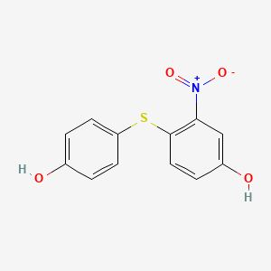 4-(4-Hydroxy-phenylsulfanyl)-3-nitro-phenol