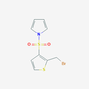n-[(2-Bromomethyl)thiophene-3-sulfonyl]pyrrole