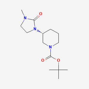 tert-Butyl (R)-3-(3-methyl-2-oxoimidazolidin-1-yl)piperidine-1-carboxylate