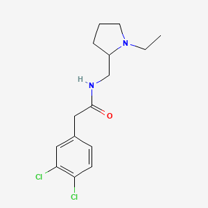 2-(3,4-Dichlorophenylacetamidomethyl)-1-(ethyl)pyrrolidine