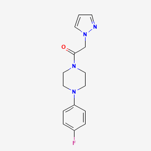 1-[4-(4-Fluoro-phenyl)-piperazin-1-yl]-2-pyrazol-1-yl-ethanone