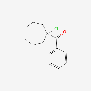 (1-Chloro-cycloheptyl)-phenyl-methanone