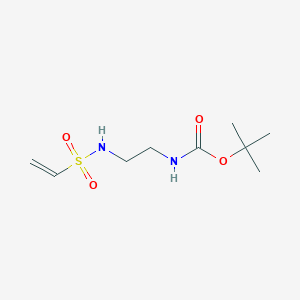 molecular formula C9H18N2O4S B8357522 N-[2-(Boc-amino)ethyl]ethenesulfonamide 