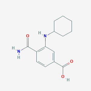 4-(Aminocarbonyl)-3-(cyclohexylamino)benzoic acid
