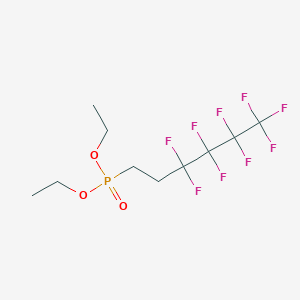 molecular formula C10H14F9O3P B8357547 Diethyl (3,3,4,4,5,5,6,6,6-nonafluorohexyl)phosphonate CAS No. 627909-24-4
