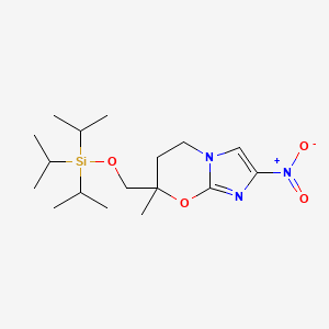 7-methyl-2-nitro-7-(((triisopropylsilyl)oxy)methyl)-6,7-dihydro-5H-imidazo[2,1-b][1,3]oxazine