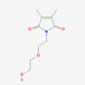 molecular formula C10H15NO4 B8357647 N-(5-hydroxy-3-oxapentyl)dimethylmaleimide 