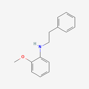 molecular formula C15H17NO B8357673 2-Methoxy-N-phenethylaniline CAS No. 32820-09-0