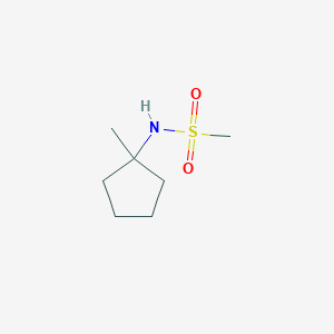 molecular formula C7H15NO2S B8357713 N-(1-methylcyclopentyl)methanesulfonamide 