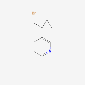 5-(1-(Bromomethyl)cyclopropyl)-2-methylpyridine