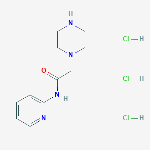 2-piperazin-1-yl-N-pyridin-2-yl-acetamide trihydrochloride