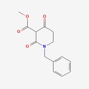 molecular formula C14H15NO4 B8357824 Methyl 1-benzyl-2,4-dioxo-3-piperidinecarboxylate 