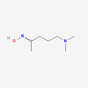molecular formula C7H16N2O B8357874 N,N-dimethyl-5-amino-2-pentanone oxime 