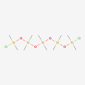 molecular formula C10H30Cl2O4Si5 B083580 Bis[[[chloro(dimethyl)silyl]oxy-dimethylsilyl]oxy]-dimethylsilane CAS No. 14741-59-4