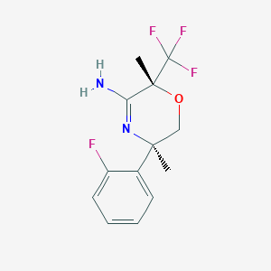(2R,5R)-5-(2-Fluoro-phenyl)-2,5-dimethyl-2-trifluoromethyl-5,6-dihydro-2H-[1,4]oxazin-3-ylamine