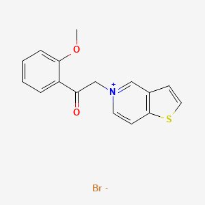 5-(o-Methoxyphenacyl)thieno(3,2-c)pyridinium bromide
