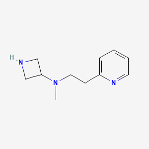 molecular formula C11H17N3 B8358113 N-methyl-N-(2-(pyridin-2-yl)ethyl)azetidin-3-amine CAS No. 934664-28-5