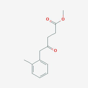 molecular formula C13H16O3 B8358159 Methyl 5-(2-methylphenyl)-4-oxopentanoate 