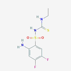 N-(2-amino-4,5-difluorobenzenesulfonyl)-N'-ethylthiourea