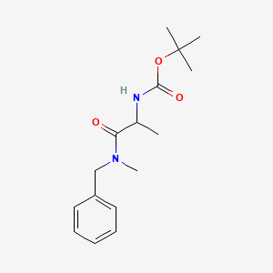 molecular formula C16H24N2O3 B8358179 tert-butyl N-[1-[benzyl(methyl)amino]-1-oxopropan-2-yl]carbamate 
