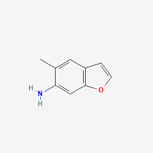 molecular formula C9H9NO B8358492 6-Amino-5-methylbenzofuran 