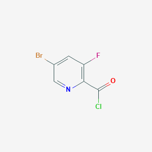 molecular formula C6H2BrClFNO B8358496 5-Bromo-3-fluoropyridine-2-carbonyl chloride 