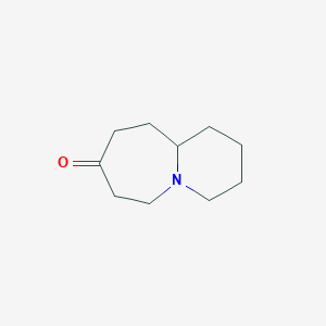molecular formula C10H17NO B8358564 Octahydropyrido[1,2-a]azepin-8(2h)-one 