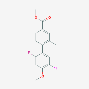 Methyl 2'-fluoro-5'-iodo-4'-methoxy-2-methylbiphenyl-4-carboxylate