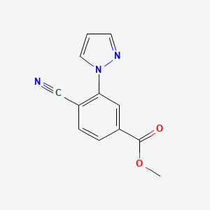 methyl 4-cyano-3-(1H-pyrazol-1-yl)benzoate