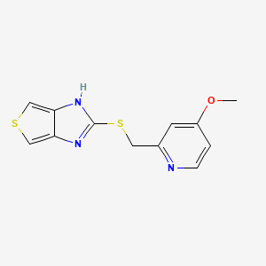 2-(4-Methoxy-2-picolylmercapto)-1H-thieno[3,4-d]imidazole