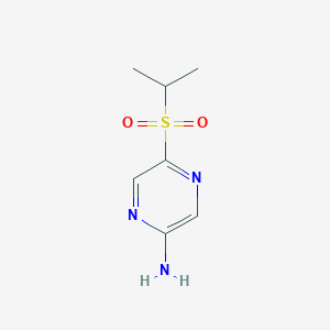 molecular formula C7H11N3O2S B8358799 5-Isopropylsulfonylpyrazin-2-amine 