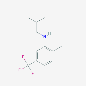 molecular formula C12H16F3N B8359162 (2-Methylpropyl)[2-methyl-5-(trifluoromethyl)phenyl]amine 