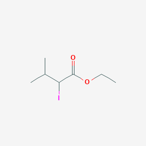 molecular formula C7H13IO2 B8359229 Ethyl 2-iodo-3-methylbutanoate 