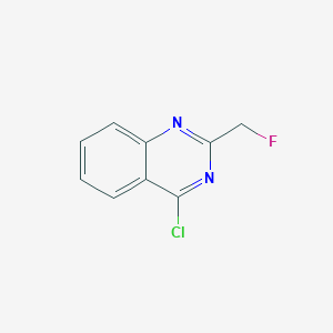 molecular formula C9H6ClFN2 B8359285 4-Chloro-2-fluoromethyl-quinazoline 