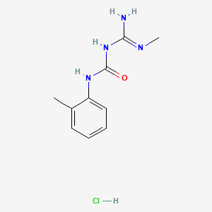 B8359522 Urea, N-(imino(methylamino)methyl)-N'-(2-methylphenyl)-, monohydrochloride CAS No. 68656-49-5