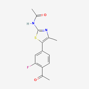 N-[5-(4-Acetyl-3-fluoro-phenyl)-4-methyl-thiazol-2-yl]-acetamide