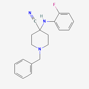 1-Benzyl-4-cyano-4-(2-fluoroanilino)piperidine