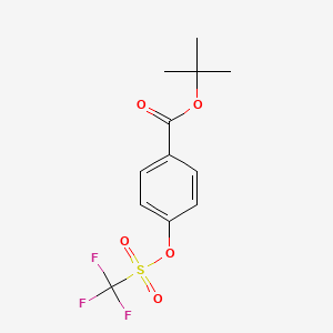 4-Trifluoromethanesulfonyloxy-benzoic acid tert-butyl ester