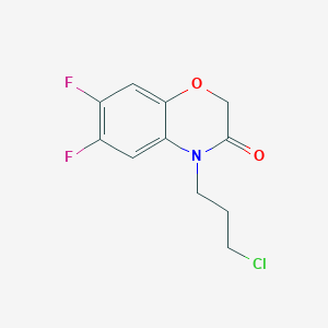4-(3-chloropropyl)-6,7-difluoro-4H-benzo[1,4]oxazin-3-one