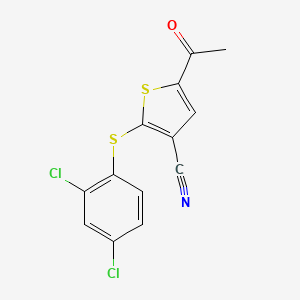 5-Acetyl-2-((2,4-dichlorophenyl)thio)thiophene-3-carbonitrile