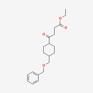 Ethyl 4-[4-(benzyloxymethyl)cyclohexyl]-4-oxobutyrate