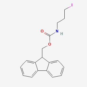 molecular formula C18H18INO2 B8359819 N-Fmoc-3-iodopropylamine 