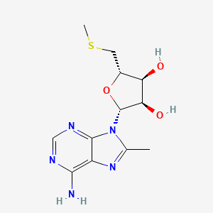 molecular formula C12H17N5O3S B8359891 5'-Deoxy-5'-methylthio-8-methyladenosine 