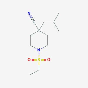 1-(Ethylsulfonyl)-4-isobutylpiperidine-4-carbonitrile