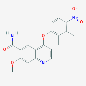 6-Carbamoyl-4-(2,3-dimethyl-4-nitrophenoxy)-7-methoxyquinoline