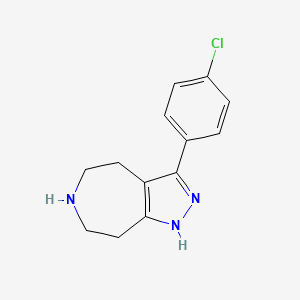 3-(4-Chlorophenyl)-1,4,5,6,7,8-hexahydropyrazolo[3,4-d]azepine
